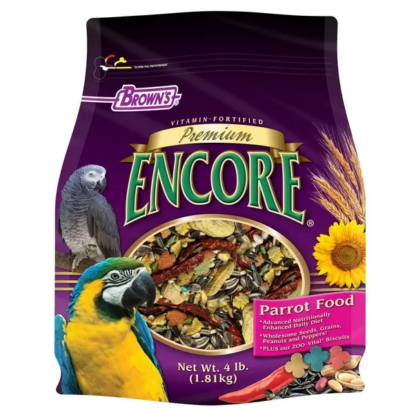 4 Lb F.M. Brown Encore Premium Parrot - Health/First Aid